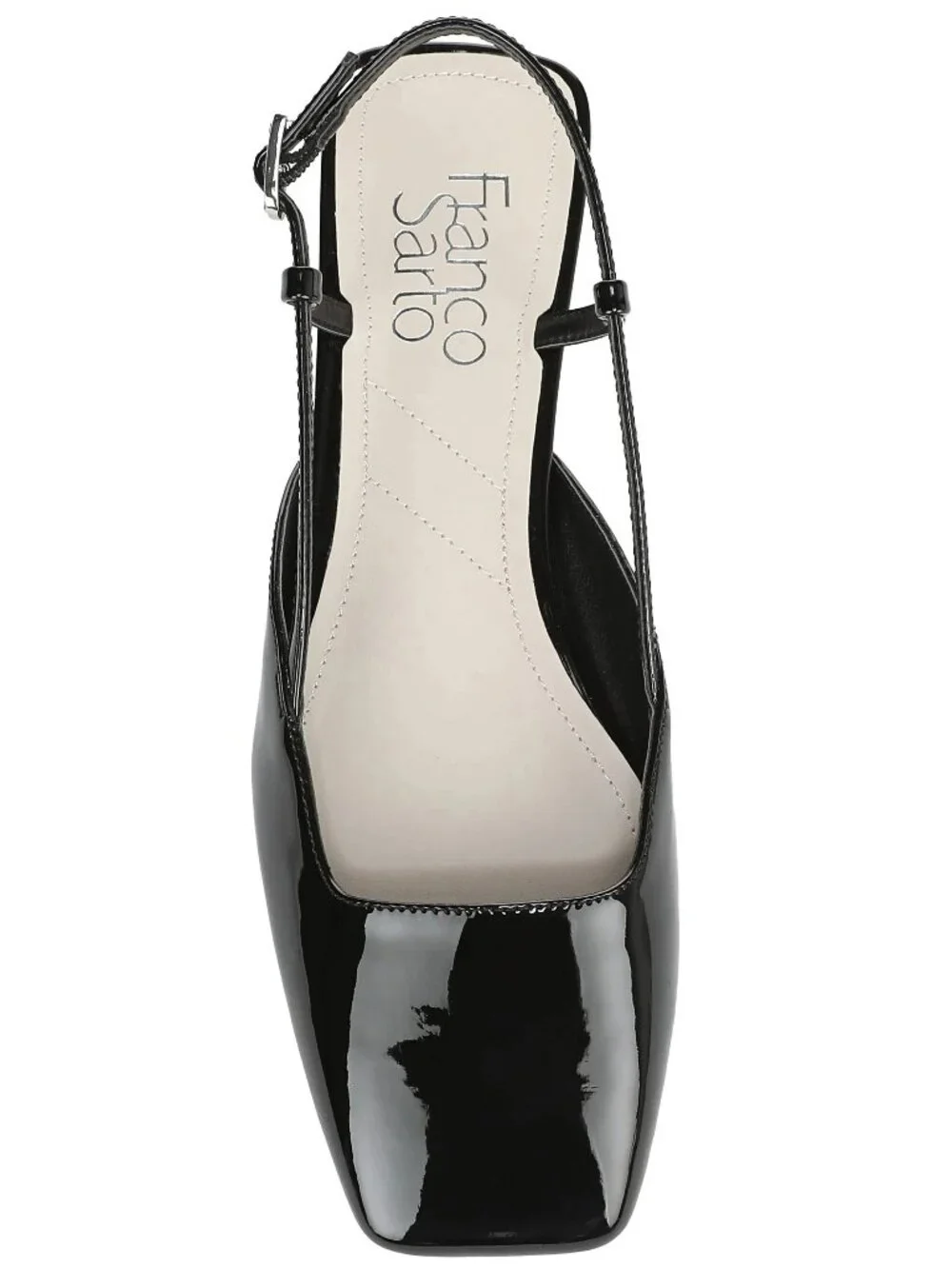Franco Sarto | Tadella Faux Leather Slingback Flat | Size 10 | Black